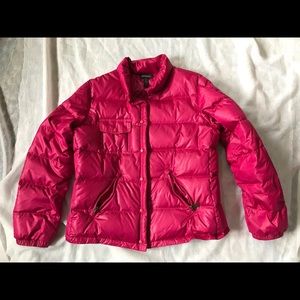 Down Short Pink Coat